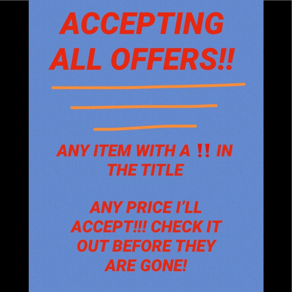 ACCEPTING ALL OFFERS WITH A ‼️ IN TITLE